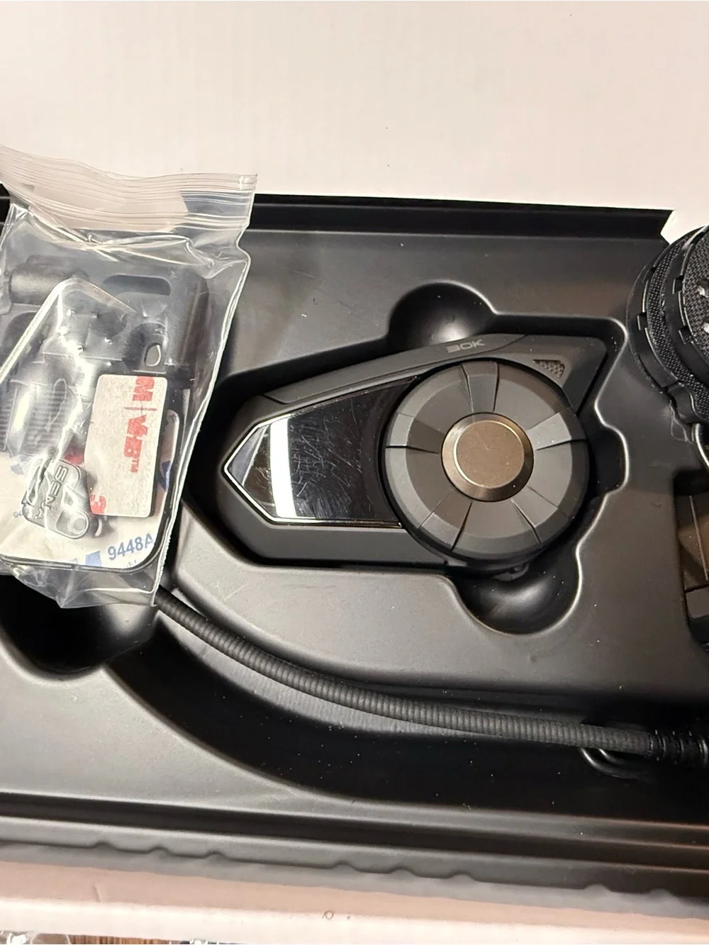Harley-Davidson white and black Boom! Audio 30K Helmet Headset Box Label